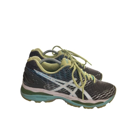 Asics Gel-Nimbus 18 fluidride Women's Size 9 Gray Blue running walking sneakers - Picture 5 of 8